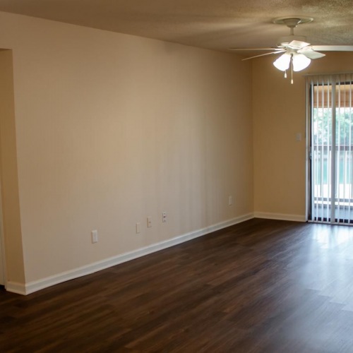 living room with access to private balcony